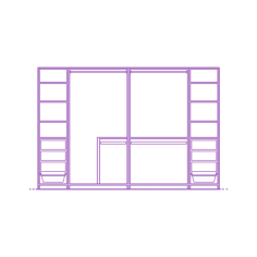 Fixtures Closet Storage Ikea Pax Wardrobe 118 Inch Stencil Svg Vector, Free Vectors File